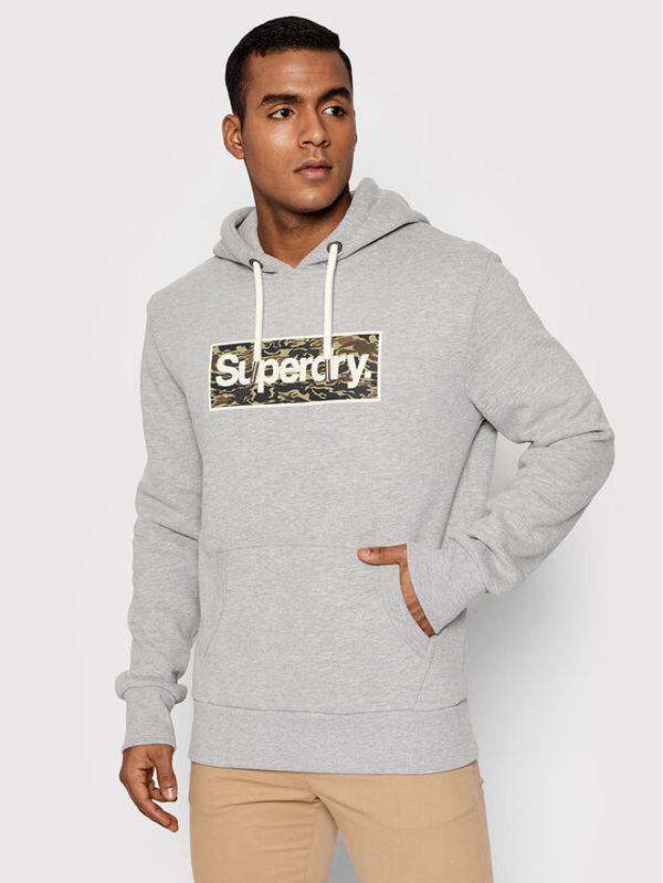 Superdry Superdry Суитшърт Cl Infill M2011737A Сив Regular Fit