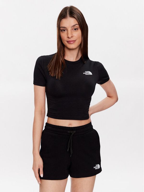 The North Face The North Face Тишърт NF0A55AO Черен Cropped Fit