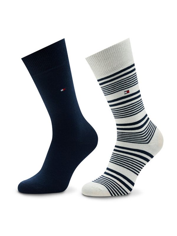 Tommy Hilfiger Tommy Hilfiger Комплект 2 чифта дълги чорапи мъжки 701222186 Тъмносин