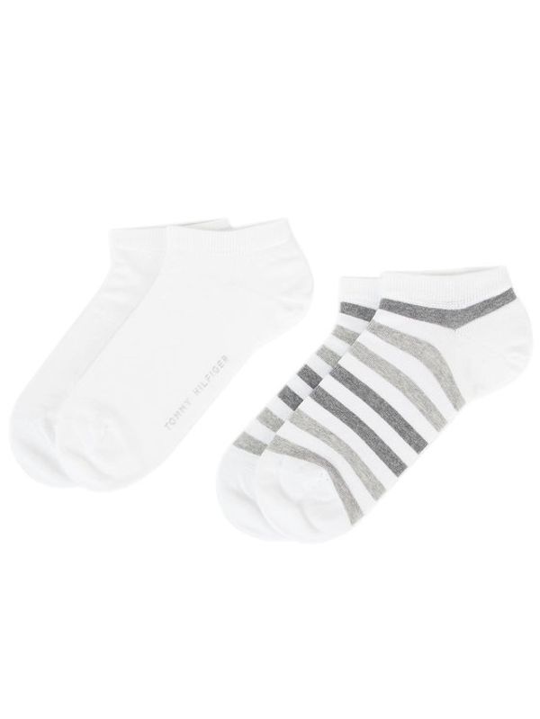 Tommy Hilfiger Tommy Hilfiger Комплект 2 чифта къси чорапи мъжки 382000001 Бял