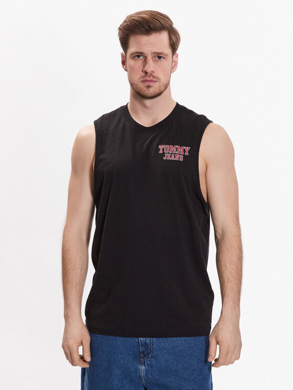 Tommy Jeans Tommy Jeans Мъжки топ Basketball DM0DM16307 Черен Relaxed Fit
