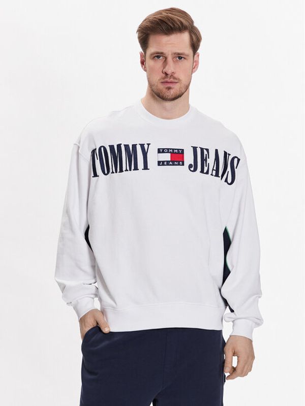 Tommy Jeans Tommy Jeans Суитшърт Archive DM0DM16378 Бял Boxy Fit