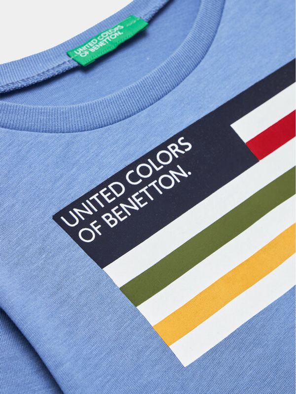 United Colors Of Benetton United Colors Of Benetton Блуза 3I1XG10A8 Син Regular Fit