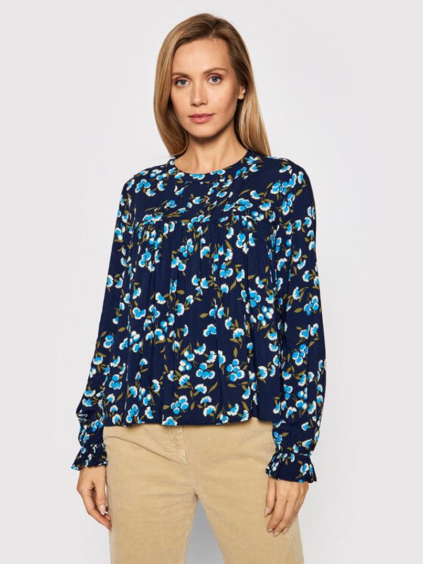 United Colors Of Benetton United Colors Of Benetton Блуза 5UUX5QD85 Тъмносин Relaxed Fit