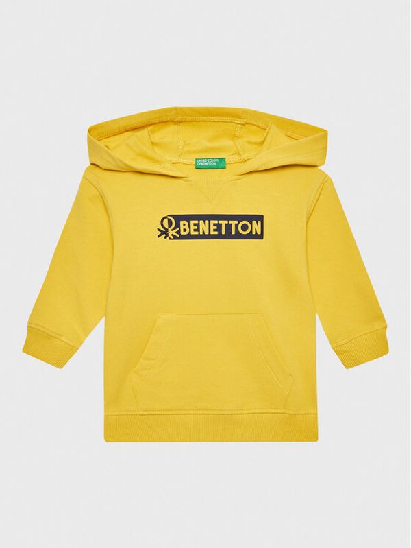 United Colors Of Benetton United Colors Of Benetton Суитшърт 3T32G200C Жълт Regular Fit