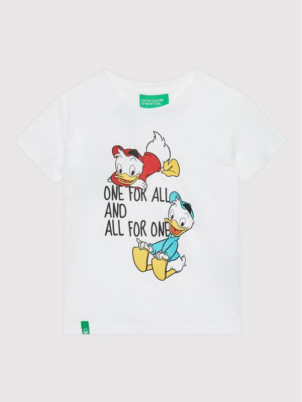 United Colors Of Benetton United Colors Of Benetton Тишърт DISNEY 3096G103J Бял Regular Fit