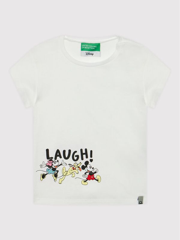 United Colors Of Benetton United Colors Of Benetton Тишърт DISNEY 3096G103N Бял Regular Fit