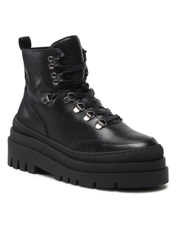 Vero Moda Vero Moda Боти Vmenilla Leather Boot 10276502 Черен