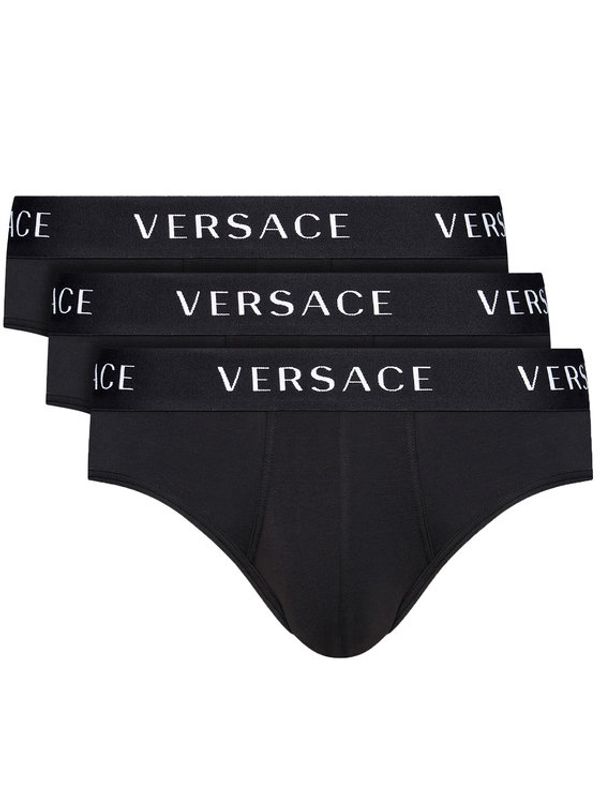 Versace Versace Комплект 3 чифта слипове Basso AU04319 Черен