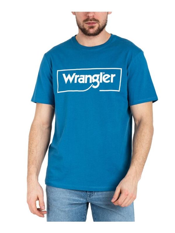 Wrangler Wrangler Тишърт W70JD369F Син Regular Fit