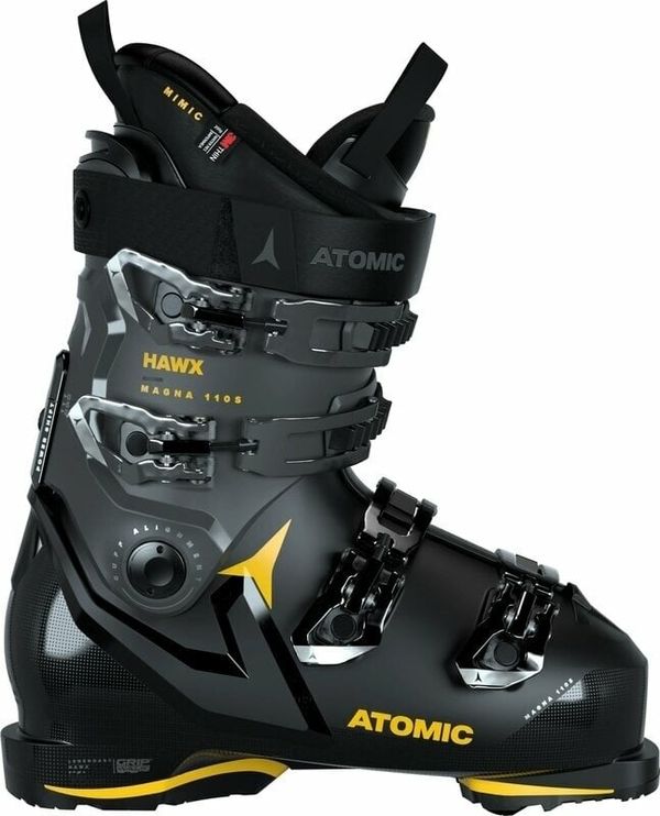 Atomic Atomic Hawx Magna 110 S GW Black/Anthracite/Saffron 28/28,5 Обувки за ски спускане
