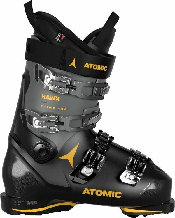Atomic Atomic Hawx Prime 100 GW Black/Grey/Saffron 29/29,5 Обувки за ски спускане