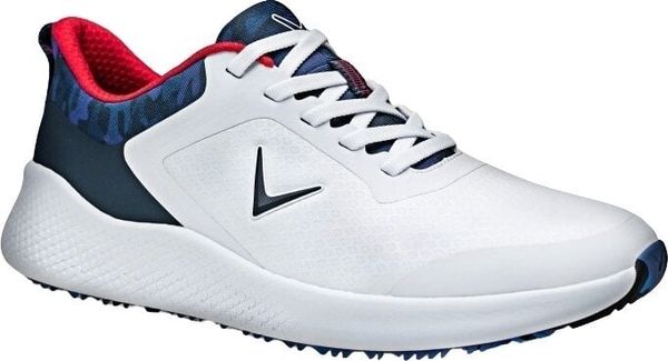 Callaway Callaway Chev Star Mens Golf Shoes White/Navy/Red 42