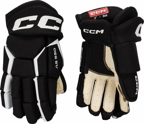 CCM CCM Ръкавици за хокей Tacks AS 580 SR 15 Black/White