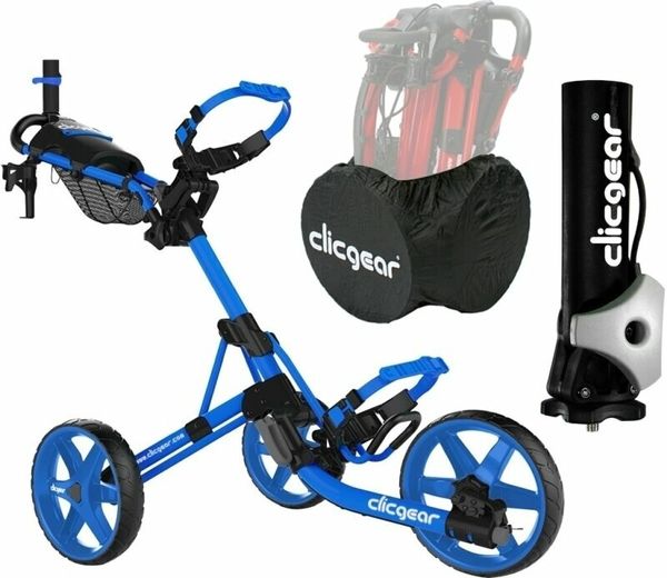 Clicgear Clicgear Model 4.0 Deluxe SET Matt Blue Ръчна количка за голф