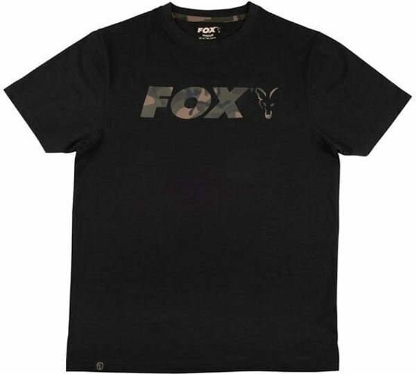 Fox Fishing Fox Fishing Тениска Logo T-Shirt Black/Camo 3XL