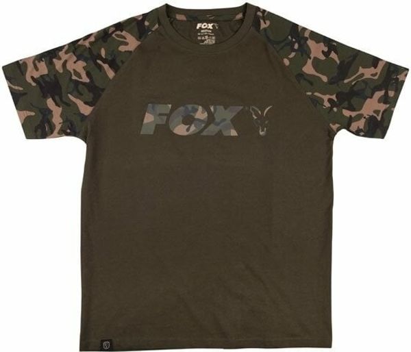 Fox Fishing Fox Fishing Тениска Raglan T-Shirt Khaki/Camo S