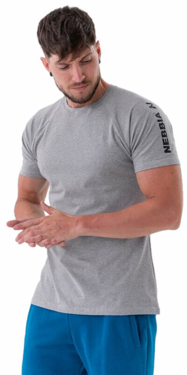 Nebbia Nebbia Sporty Fit T-shirt Essentials Light Grey L