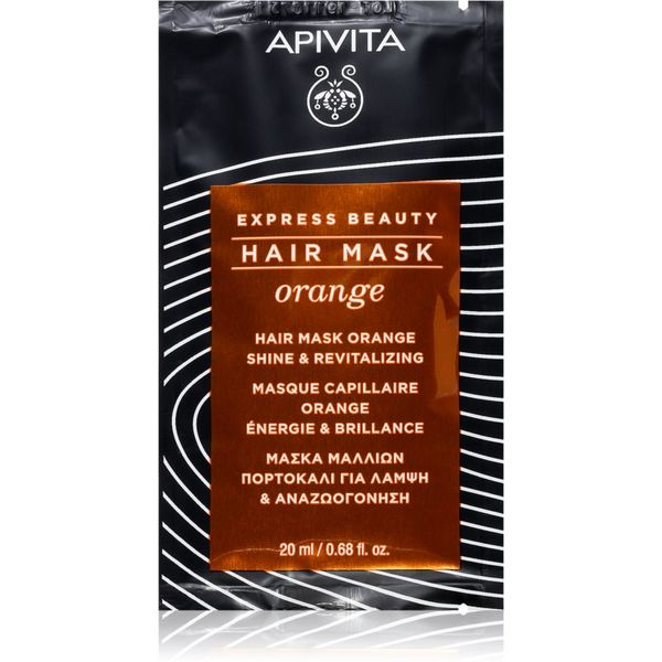 Apivita Apivita Express Beauty Orange ревитализираща маска за коса 20 мл.