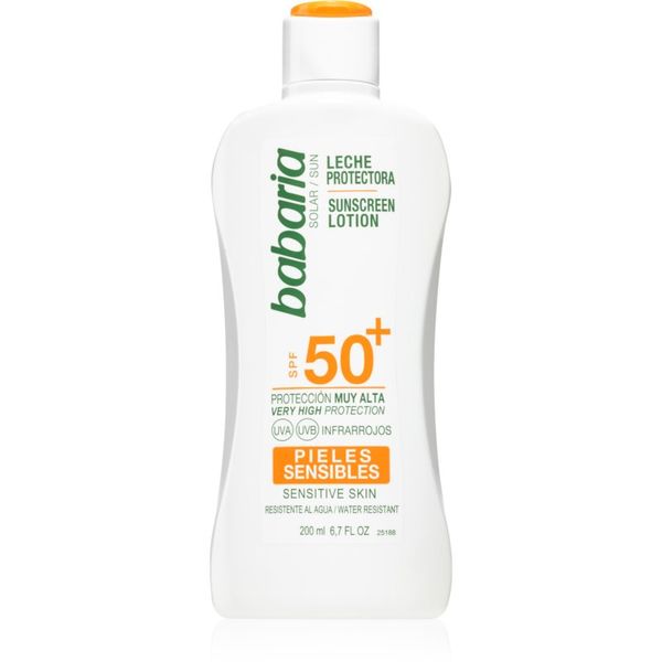Babaria Babaria Sun Sensitive слънцезащитно мляко за чувствителна кожа SPF 50+ 200 мл.