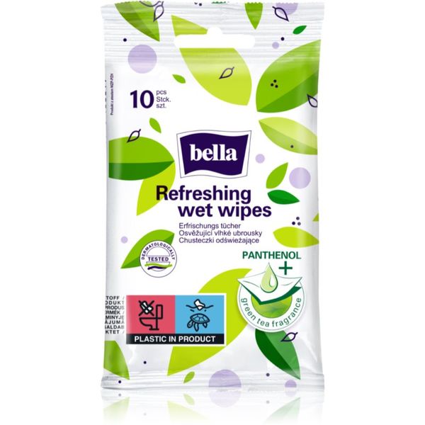 BELLA BELLA Refreshing wet wipes освежаващи мокри кърпички 10 бр.