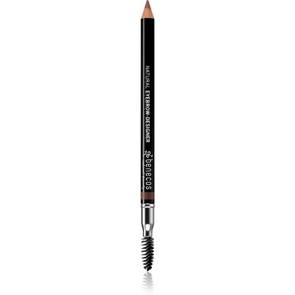 Benecos Benecos Natural Beauty двустранен молив за вежди с четка цвят Gentle Brown 1,13 гр.