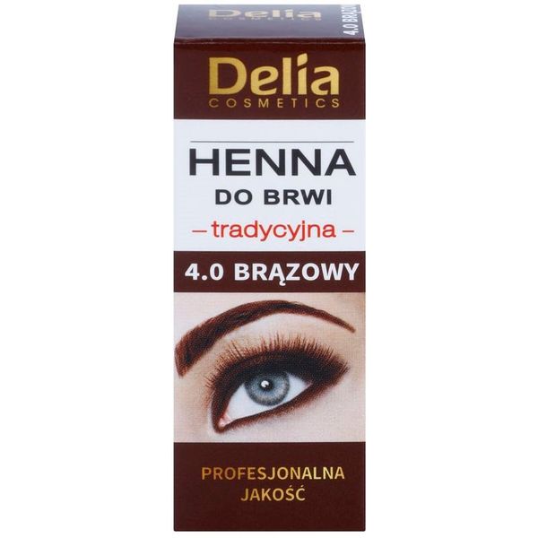 Delia Cosmetics Delia Cosmetics Henna цвят за вежди цвят 4.0 Brown 2 g + 2 мл.