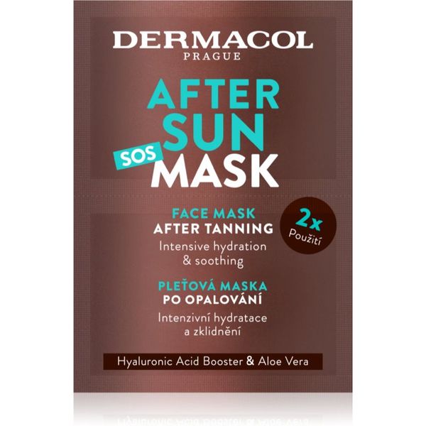 Dermacol Dermacol After Sun успокояваща и хидратираща маска след слънчеви бани 2x8 мл.