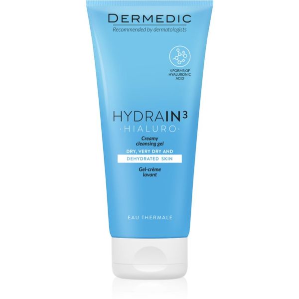 Dermedic Dermedic Hydrain3 Hialuro почистващ гел-крем за дехидратирана суха кожа 200 мл.