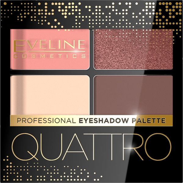 Eveline Cosmetics Eveline Cosmetics Quattro палитра сенки за очи цвят 06 3,2 гр.