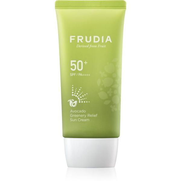 Frudia Frudia Sun Avocado Greenery Relief хидратиращ защитен крем за чувствителна кожа на лицето SPF 50+ 50 гр.
