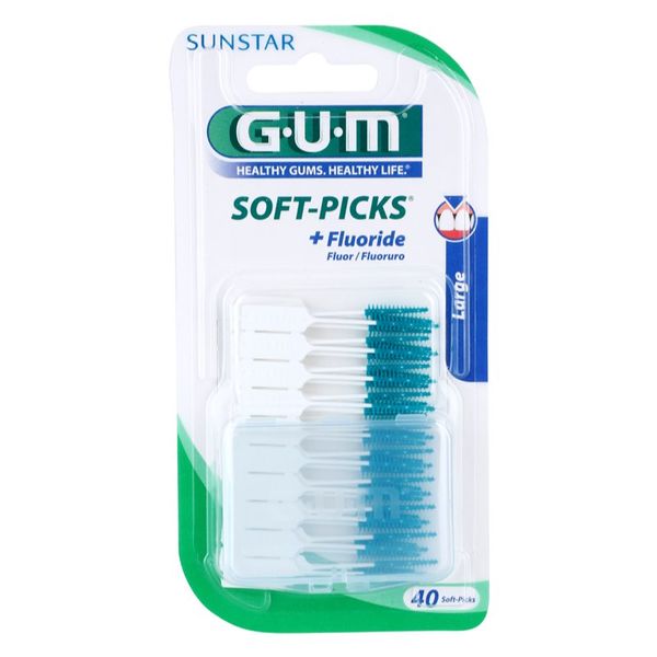 G.U.M G.U.M Soft-Picks +Fluoride клечки за зъби large 40 бр.