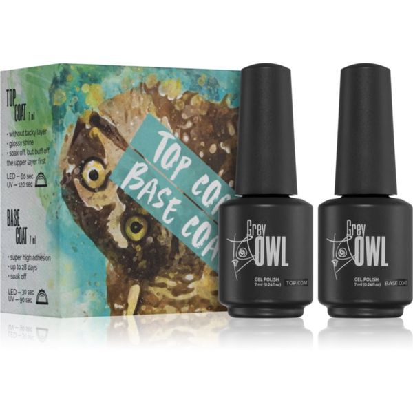 Grey Owl Grey Owl GO Top & Base базов и финален топ лак за нокти (с използване на UV/LED лампа)