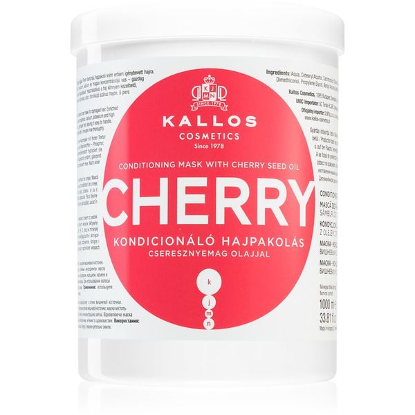 Kallos Kallos Cherry хидратираща маска за увредена коса 1000 мл.