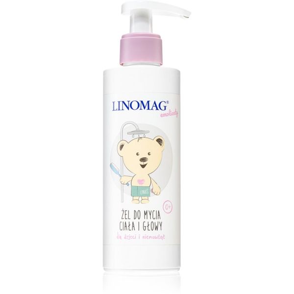 Linomag Linomag Emolienty Shampoo & Shower Gel душ гел и шампоан 2 в 1 за деца от раждането им 200 мл.