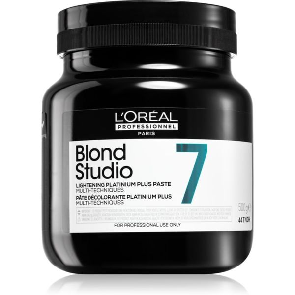 L’Oréal Professionnel L’Oréal Professionnel Blond Studio Platinium Plus изсветляваща крем за естествена или боядисана коса 500 гр.