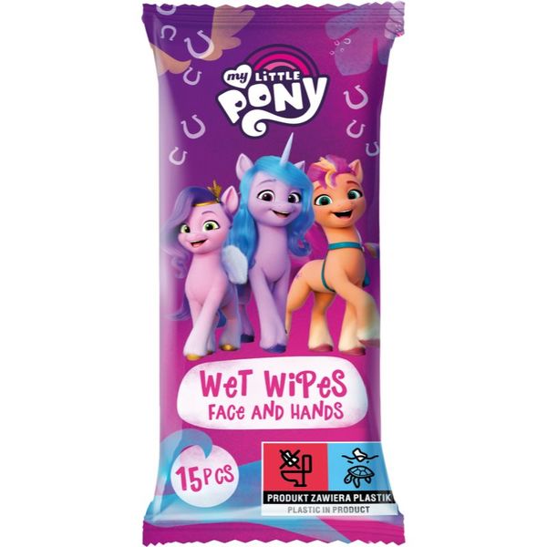 My Little Pony My Little Pony Wet Wipes мокри почистващи кърпички за деца 15 бр.