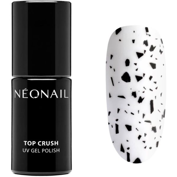 NeoNail NeoNail Top Crush топ лак за нокти с използване на UV/LED лампа цвят Black Gloss 7,2 мл.
