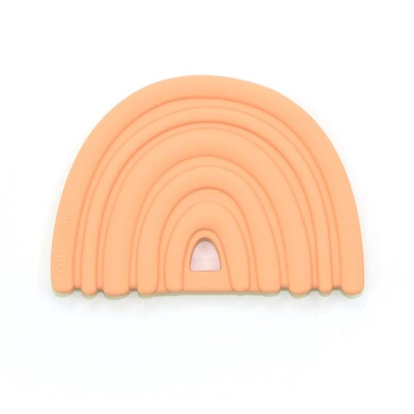 O.B Designs O.B Designs Rainbow Teether гризалка Peach 3m+ 1 бр.
