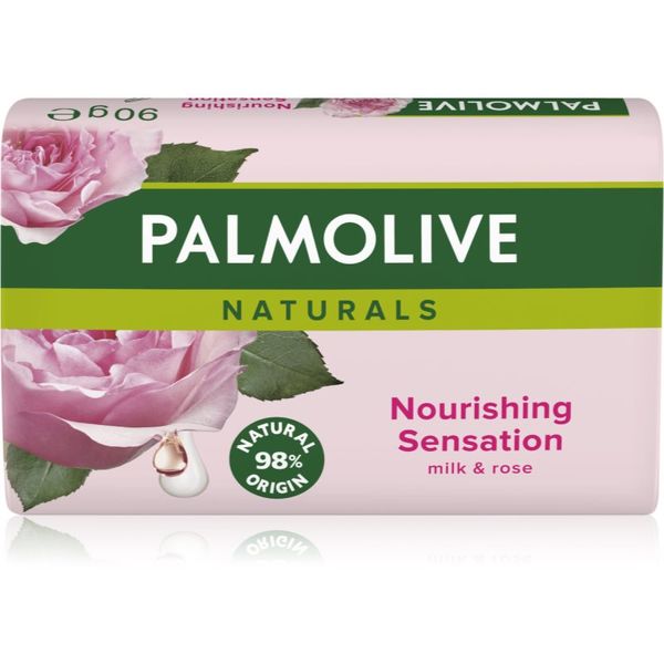 Palmolive Palmolive Naturals Milk & Rose твърд сапун с аромат на рози 90 гр.