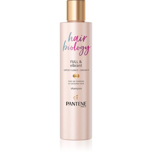 Pantene Pantene Hair Biology Full & Vibrant почистващ и подхранващ шампоан за слаба коса 250 мл.