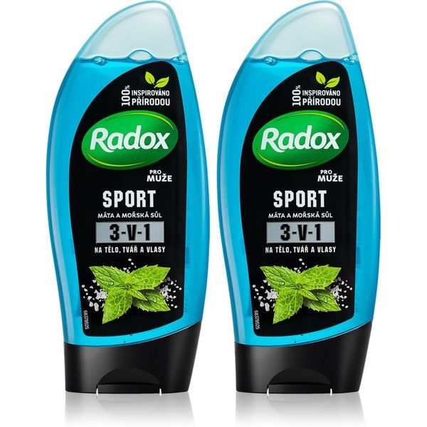 Radox Radox Sport Mint & Sea Salt освежаващ душ гел (изгодна опаковка)