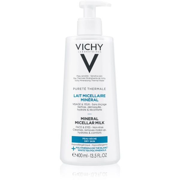 Vichy Vichy Pureté Thermale Минерално мицеларно мляко за суха кожа 400 мл.