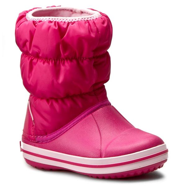 Crocs Апрески Crocs Winter Puff Boot Kids 14613 Candy Pink