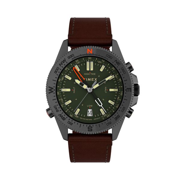 Timex Часовник Timex Expedition North Tide-Temp-Compass TW2V04000 Silver/Brown