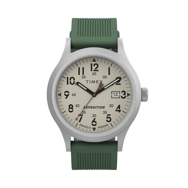 Timex Часовник Timex Scout TW4B30100 Silver/Green