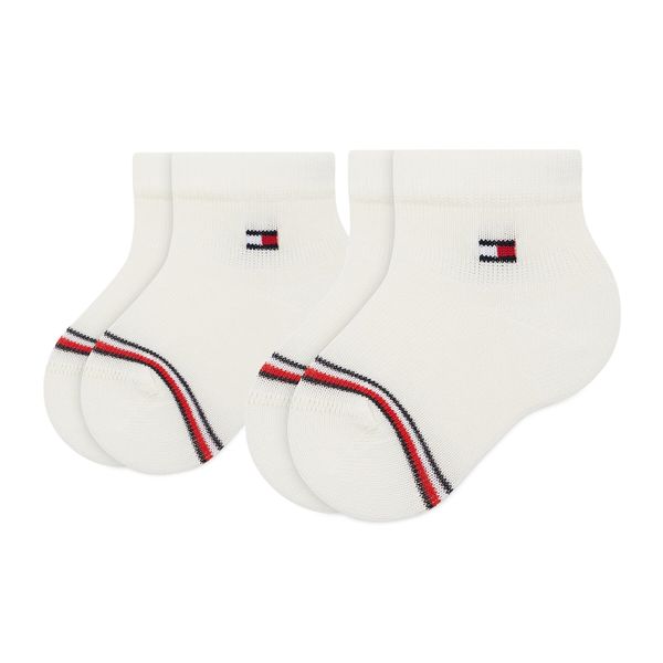 Tommy Hilfiger Комплект 2 чифта дълги чорапи детски Tommy Hilfiger 701220516 White 002