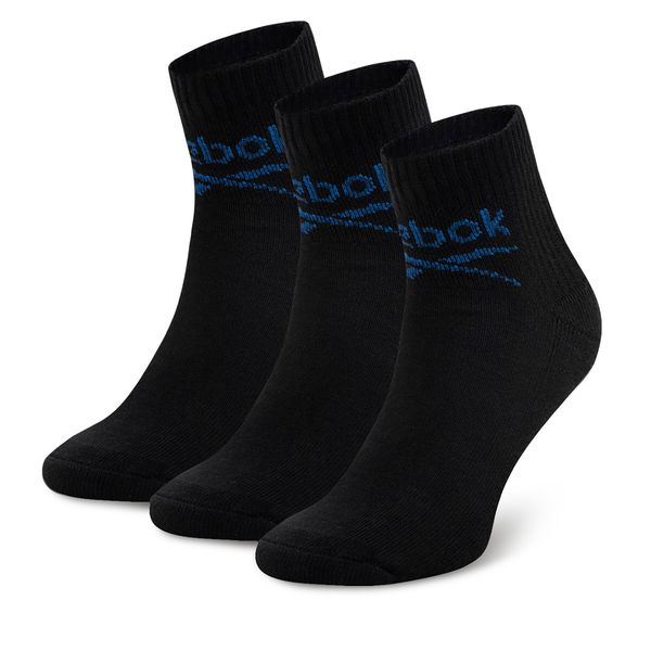 Reebok Комплект 3 чифта дълги чорапи мъжки Reebok R0255-SS24 (3-pack) Черен