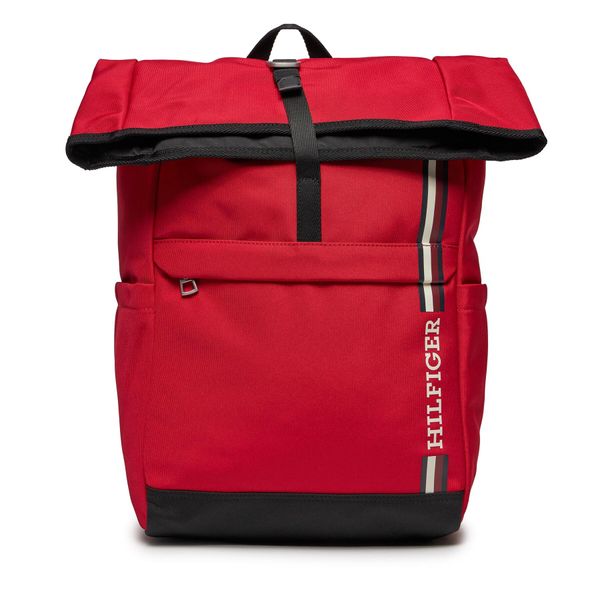 Tommy Hilfiger Раница Tommy Hilfiger Th Monotype Rolltop Backpack AM0AM11792 Primary Red XLG