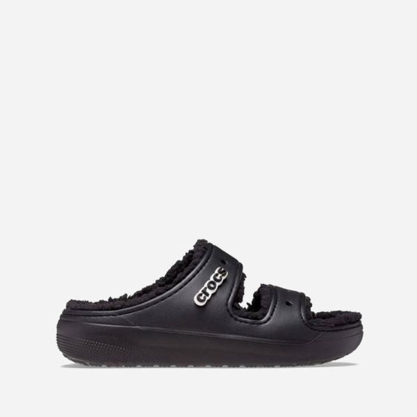 Crocs Crocs Classic Cozzy Sandal 207446 BLACK/BLACK